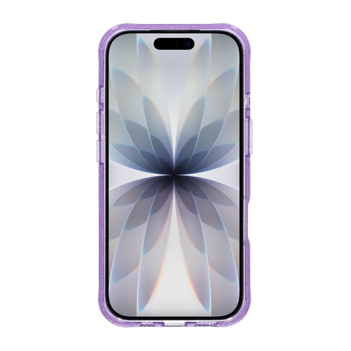 iPhone 17 Skal Glitter Stativ MagSafe Lila