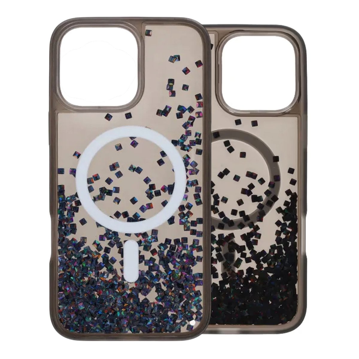 iPhone 16 Pro Skal Diamond Quicksand MagSafe Svart