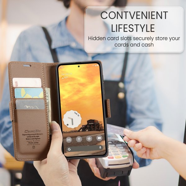 CaseMe Google Pixel 9/9 Pro/Pixel 10/10 Pro Fodral 023 Series Brun