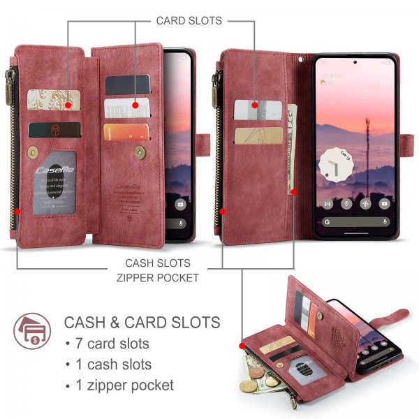 CaseMe Google Pixel 9/9 Pro/Pixel 10/10 Pro Fodral C30 Series Röd
