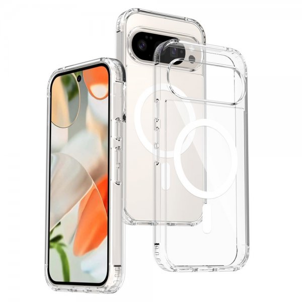 Nordic Covers Google Pixel 9/9 Pro/Pixel 10/10 Pro Skal Feather Series MagSafe Transparent
