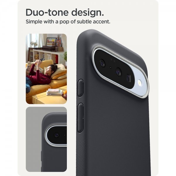 Spigen Google Pixel 10/Pixel 10 Pro Skal Nano Pop MagFit Black Sesame