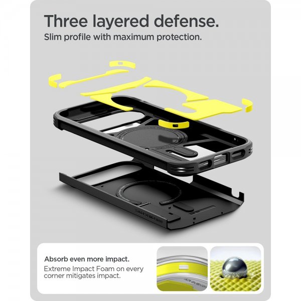 Spigen Google Pixel 10/Pixel 10 Pro Skal Tough Armor MagFit Svart