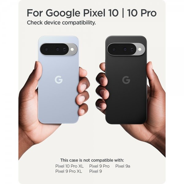 Spigen Google Pixel 10/Pixel 10 Pro Skal Ultra Hybrid Crystal Clear