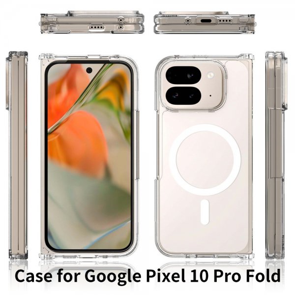 Nordic Covers Google Pixel 10 Pro Fold Skal Feather Series MagSafe Transparent