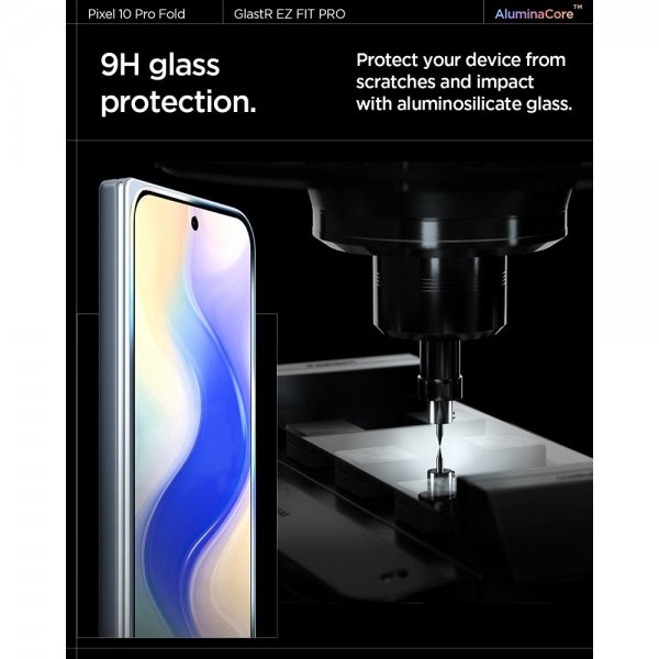 Spigen Google Pixel 10 Pro Fold Skärmskydd GLAS.tR EZ Fit Optik Pro 2-pack