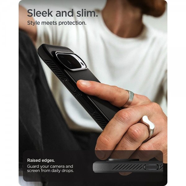 Spigen Google Pixel 10 Pro XL Skal Rugged Armor MagFit Matte Black