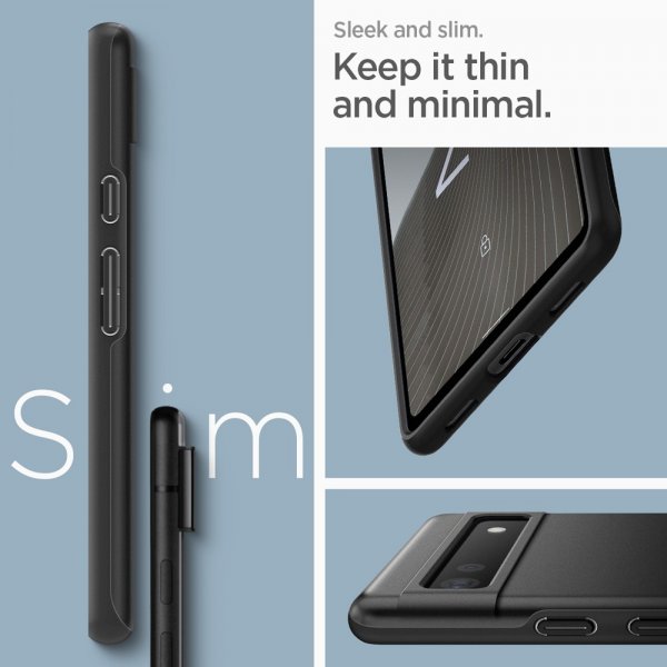 Spigen Google Pixel 6a Skal Thin Fit Svart