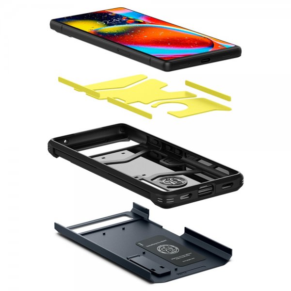 Spigen Google Pixel 6a Skal Tough Armor Metal Slate