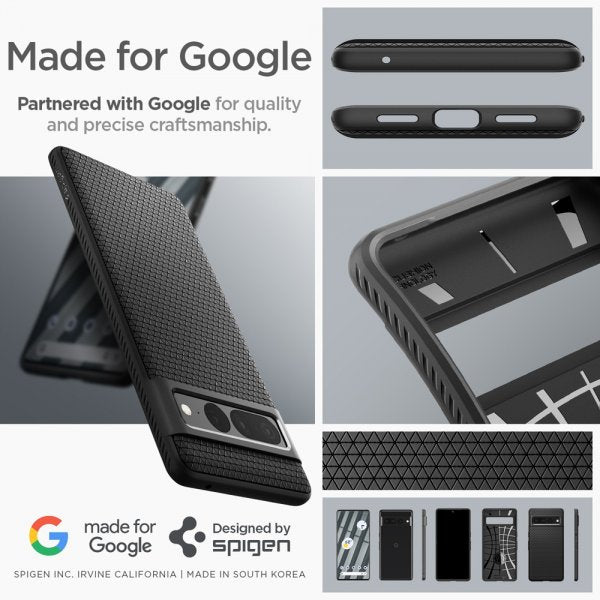 Spigen Google Pixel 7 Pro Skal Liquid Air Matte Black