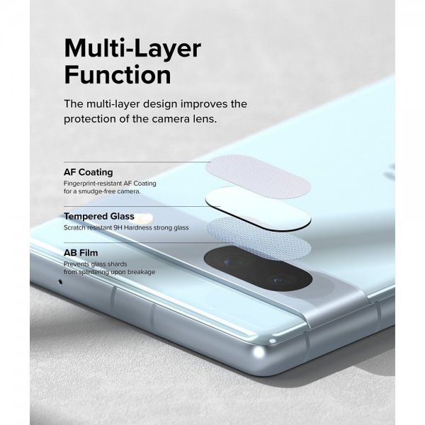 Ringke Google Pixel 7a Kameraskydd Camera Protector Glass 3-pack