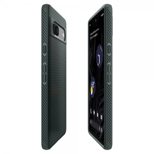Spigen Google Pixel 7a Skal Liquid Air Abyss Green