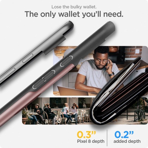 Spigen Google Pixel 8 Skal Slim Armor CS Rose Gold