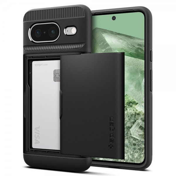 Spigen Google Pixel 8 Skal Slim Armor CS Svart