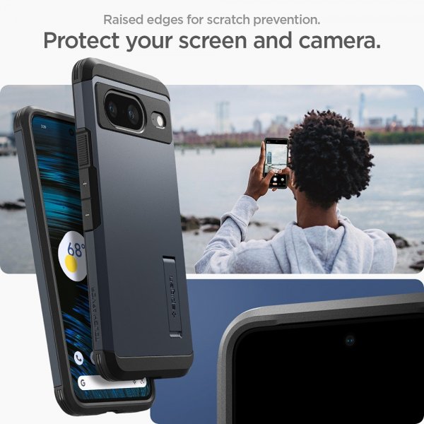 Spigen Google Pixel 8 Skal Tough Armor Metal Slate