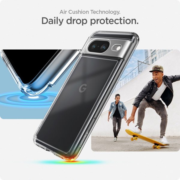 Spigen Google Pixel 8 Skal Ultra Hybrid Crystal Clear