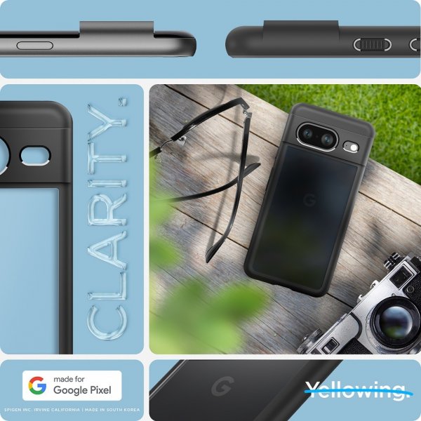 Spigen Google Pixel 8 Skal Ultra Hybrid Matte Black