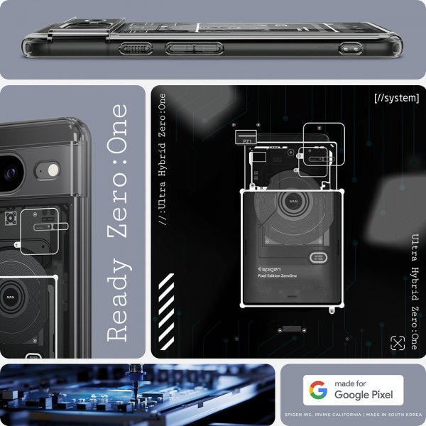 Spigen Google Pixel 8 Skal Ultra Hybrid Zero One Svart