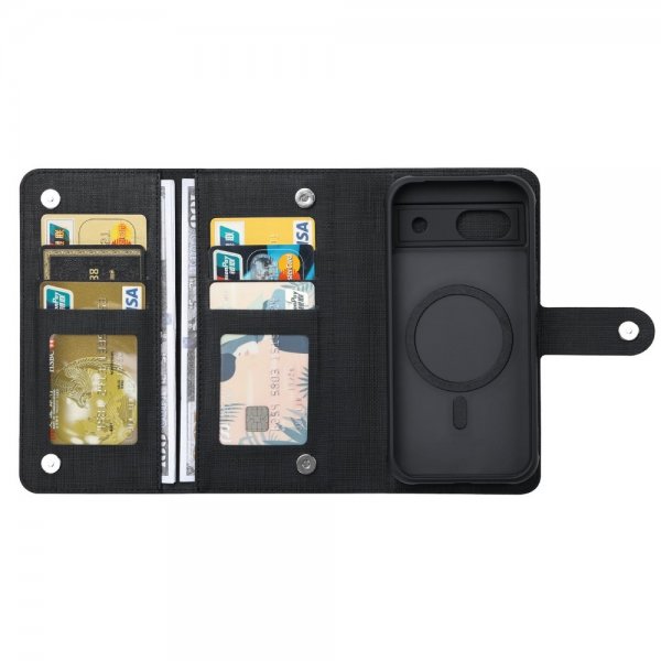 VILI Google Pixel 8a Fodral med Löstagbart Skal GMA Series MagSafe Svart
