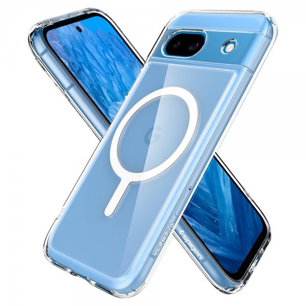Spigen Google Pixel 8a Skal Ultra Hybrid Metal Ring MagFit Vit