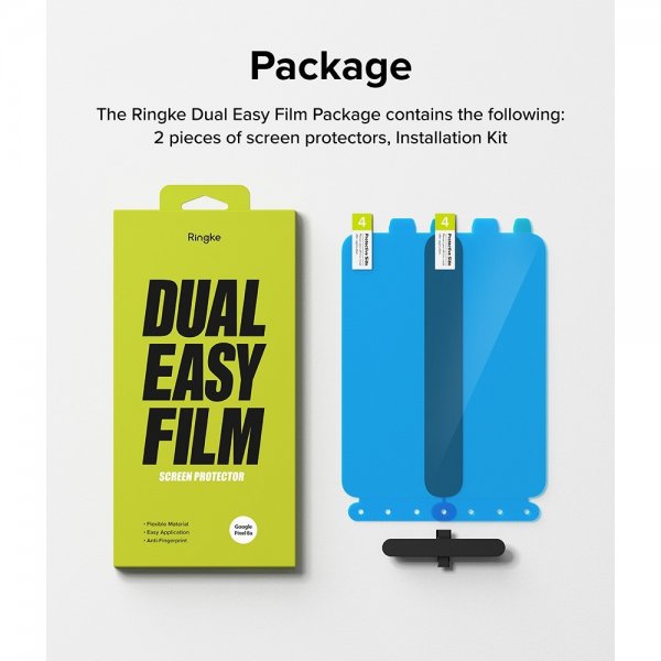 Ringke Google Pixel 8a Skärmskydd Dual Easy Film 2-pack