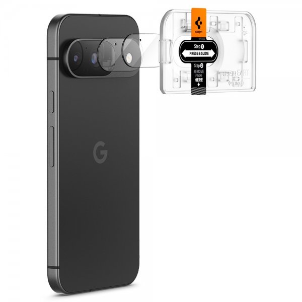 Spigen Google Pixel 9 Kameraskydd Glas.tR EZ Fit Optik 2-pack