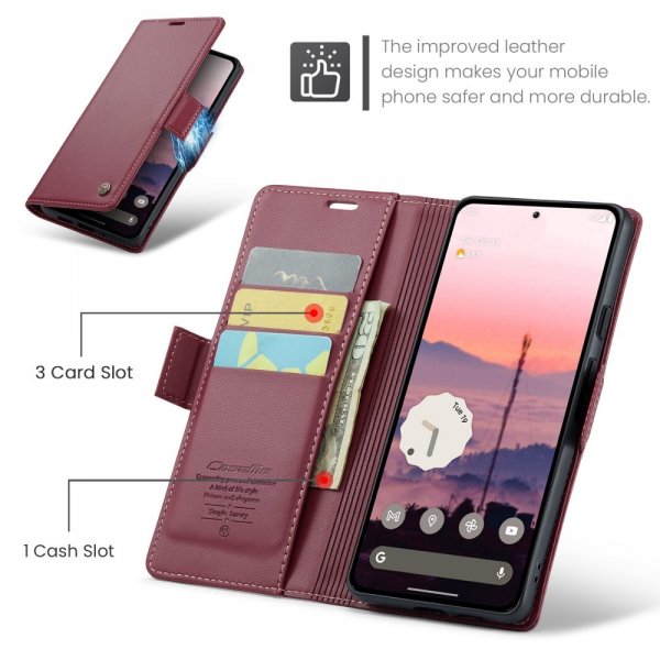 CaseMe Google Pixel 9/Pixel 9 Pro Fodral 023 Series Röd