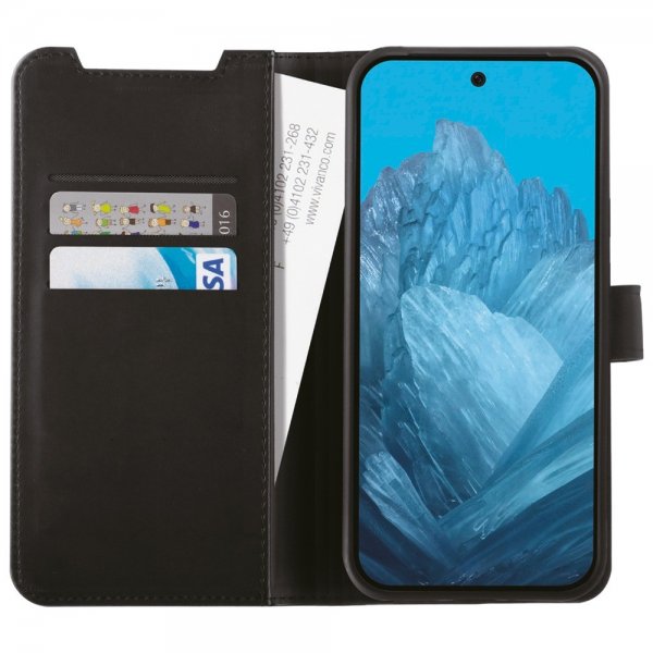 Vivanco Google Pixel 9/Pixel 9 Pro Fodral Classic Wallet Svart