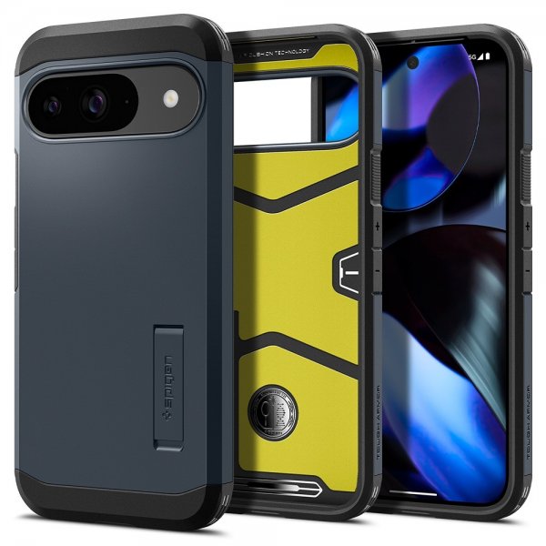 Spigen Google Pixel 9/Pixel 9 Pro Skal Tough Armor Metal Slate