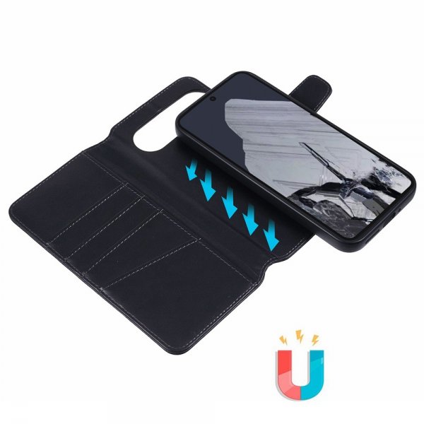 Nordic Covers Google Pixel 9 Pro XL Fodral MagLeather Raven Black