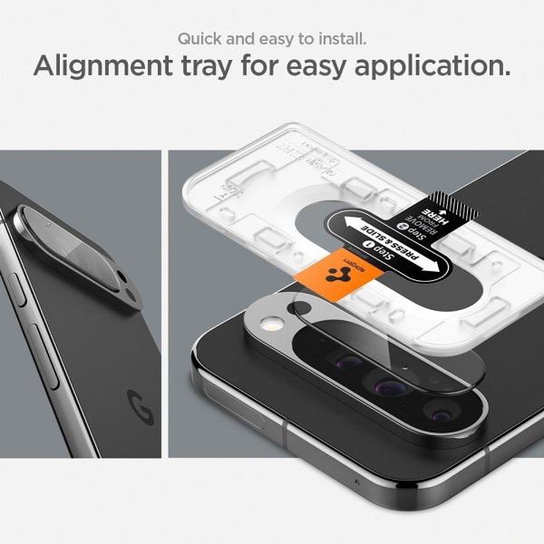 Spigen Google Pixel 9 Pro XL Kameraskydd Glas.tR EZ Fit Optik 2-pack
