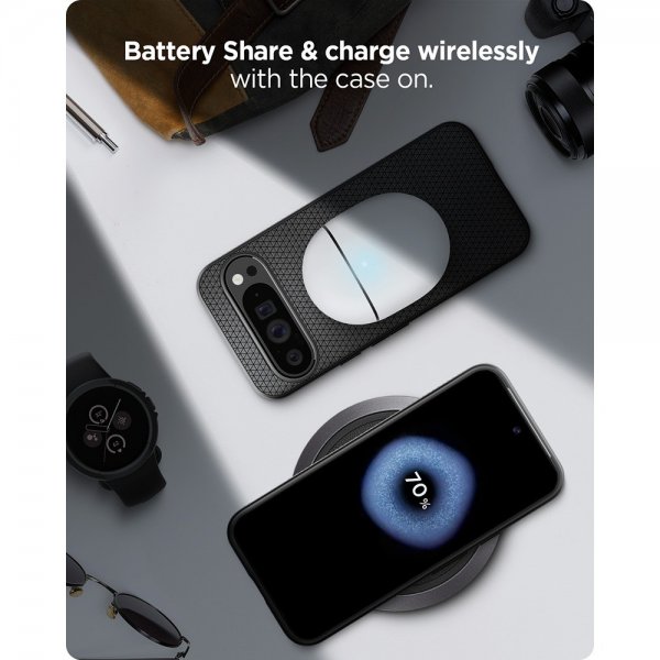 Spigen Google Pixel 9 Pro XL Skal Liquid Air Matte Black