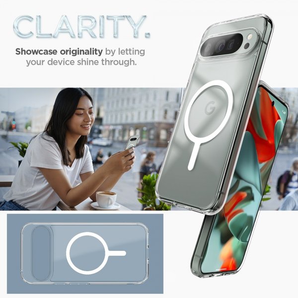 Spigen Google Pixel 9 Pro XL Skal Ultra Hybrid MagFit Vit
