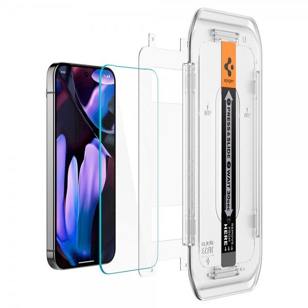 Spigen Google Pixel 9 Pro XL/Pixel 10 Pro XL Skärmskydd GLAS.tR EZ Fit 2-pack