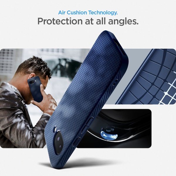 Spigen Google Pixel 9a Skal Liquid Air Navy Blue