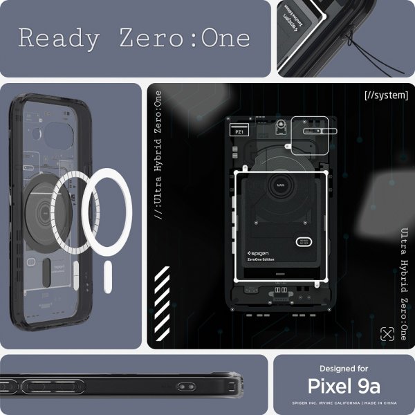 Spigen Google Pixel 9a Skal Ultra Hybrid Zero One MagFit Svart