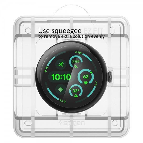 Spigen Google Pixel Watch 3/4 41mm Skärmskydd EliteShield EZ Fit 2-pack