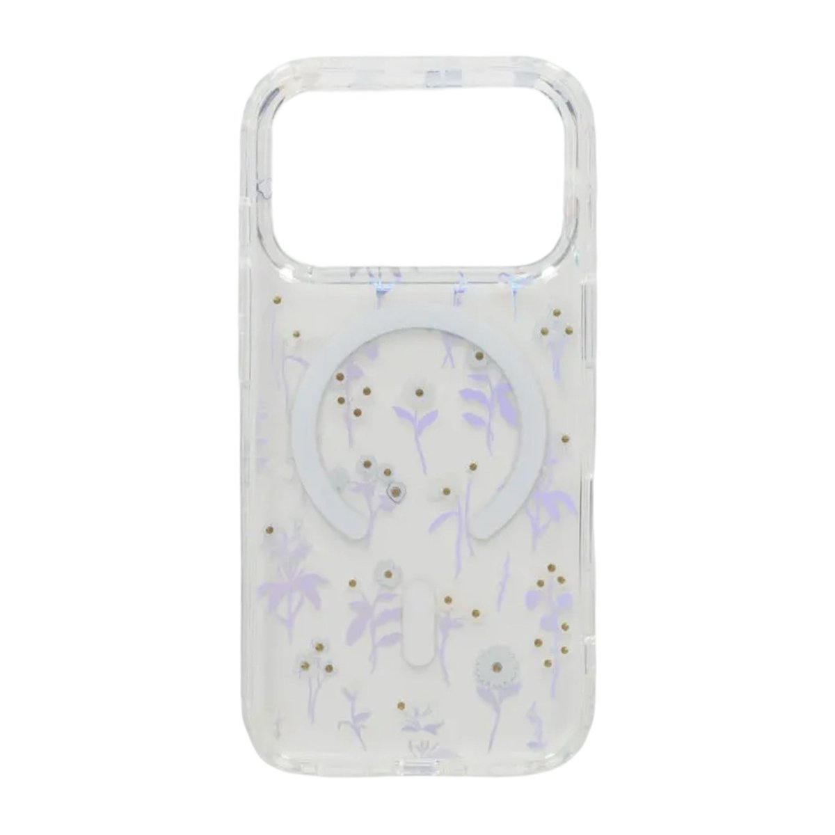iPhone 17 Pro Skal Blommigt Strass MagSafe Blå