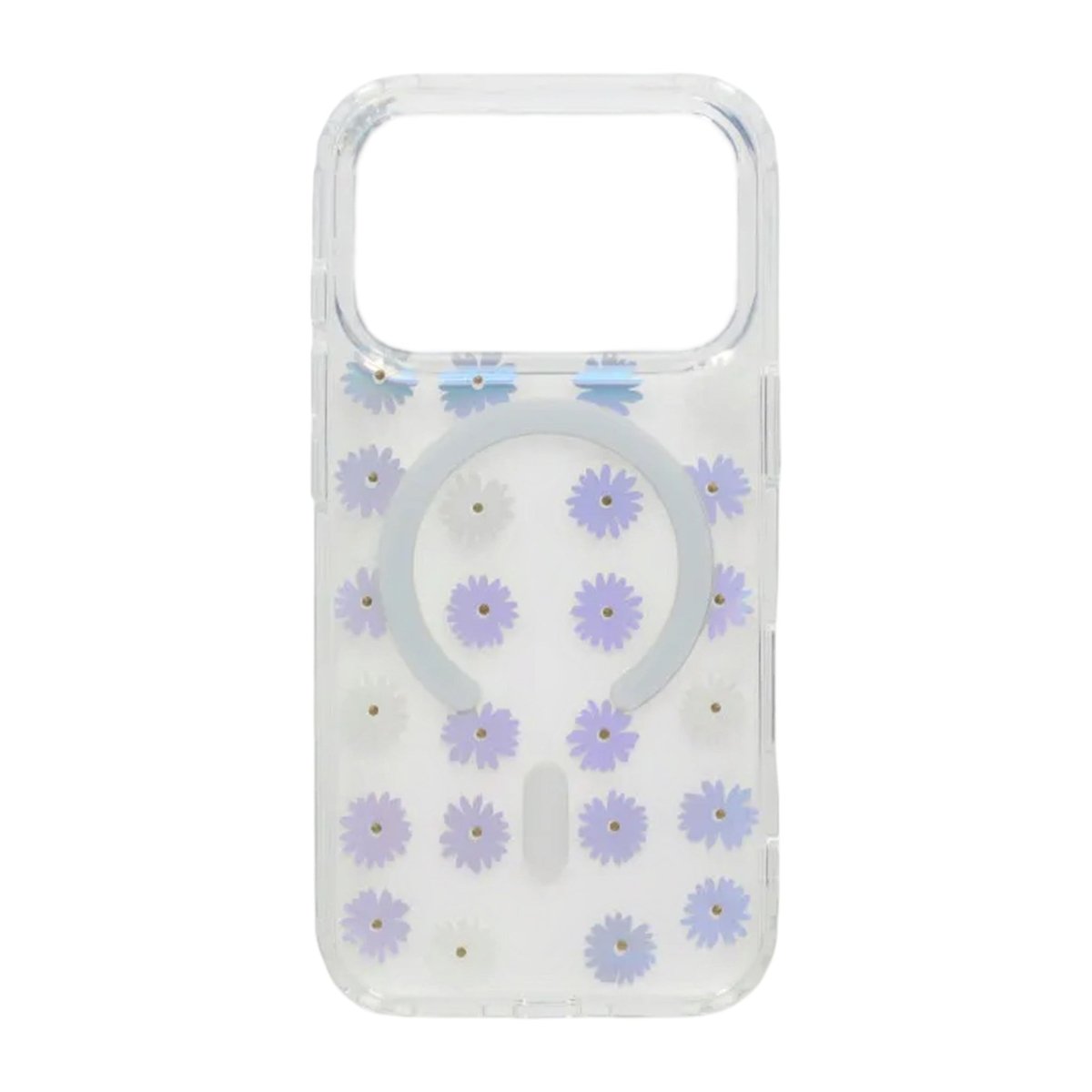 iPhone 17 Pro Skal Blommigt Strass MagSafe Lila