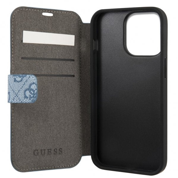 Guess iPhone 13 Pro Fodral Printed Stripe Blå