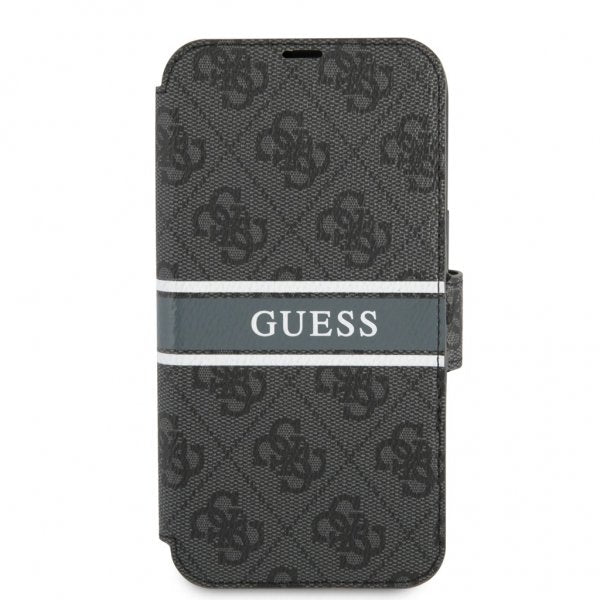Guess iPhone 13 Pro Max Fodral Printed Stripe Grå
