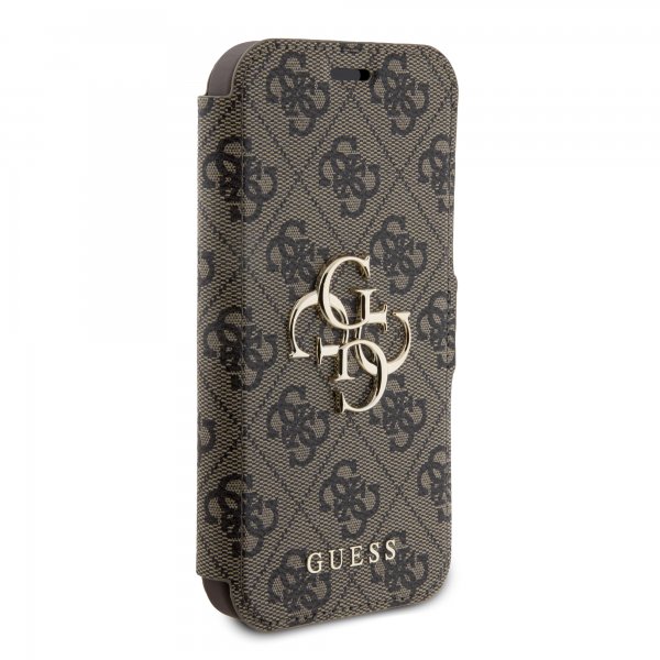 Guess iPhone 15 Pro Fodral 4G Logo Brun