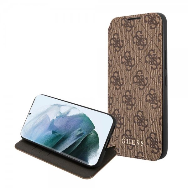 Guess Samsung Galaxy S22 Plus Fodral 4G Logo Brun