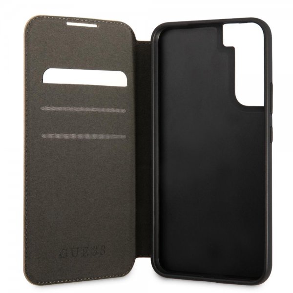Guess Samsung Galaxy S22 Fodral 4G Logo Brun