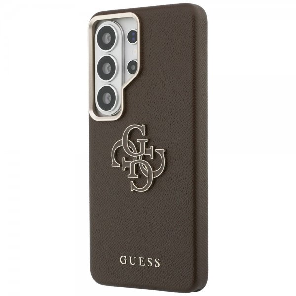 Guess Samsung Galaxy S26 Ultra Skal 4G Logo Grained Brun