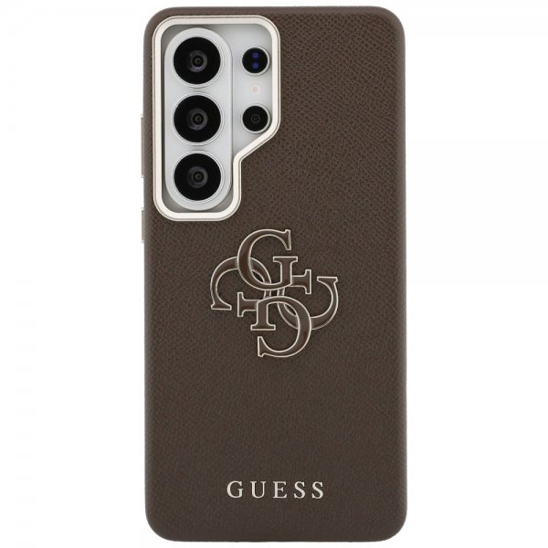 Guess Samsung Galaxy S26 Ultra Skal 4G Logo Grained Brun