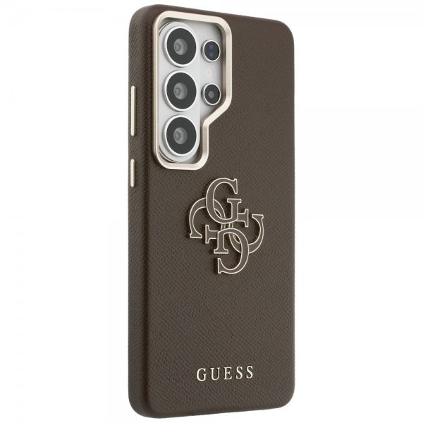 Guess Samsung Galaxy S26 Ultra Skal 4G Logo Grained Brun