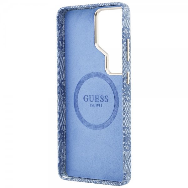 Guess Samsung Galaxy S26 Ultra Skal 4G Script MagSafe Blå