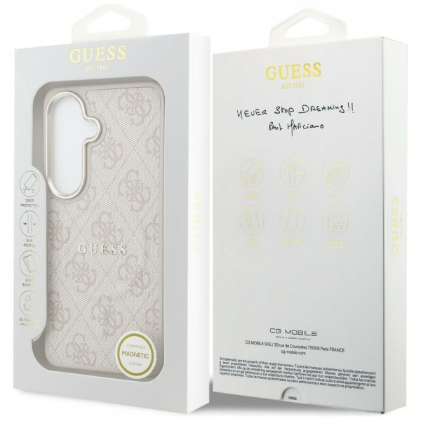 Guess Samsung Galaxy S26 Plus Skal 4G Embossed MagSafe Rosa