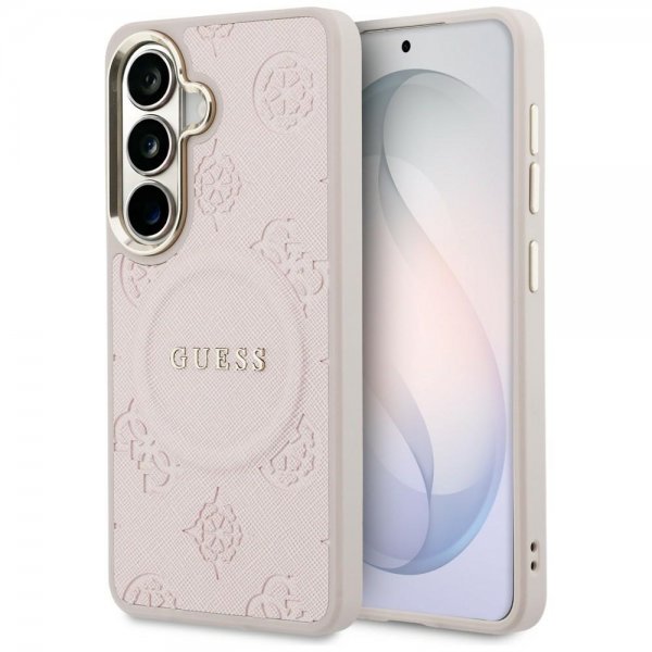 Guess Samsung Galaxy S26 Plus Skal Saffiano Peony MagSafe Rosa